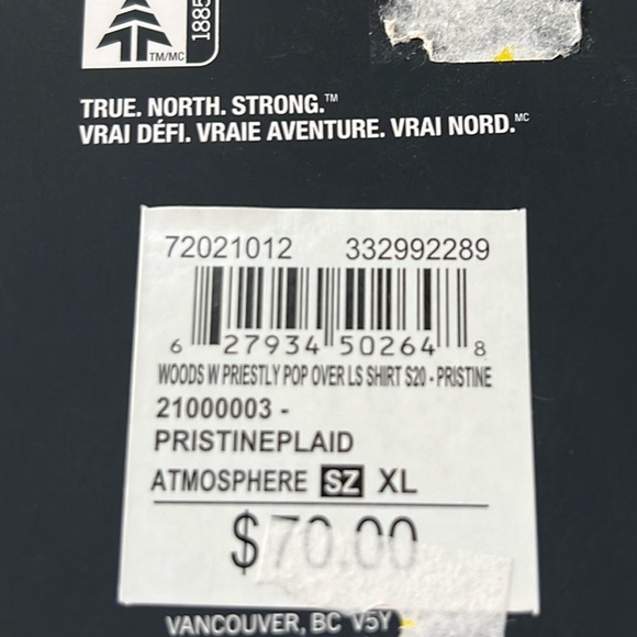 NEW Woods Priestly pop over shirt moisture wicking quick dry - Picture 8 of 8